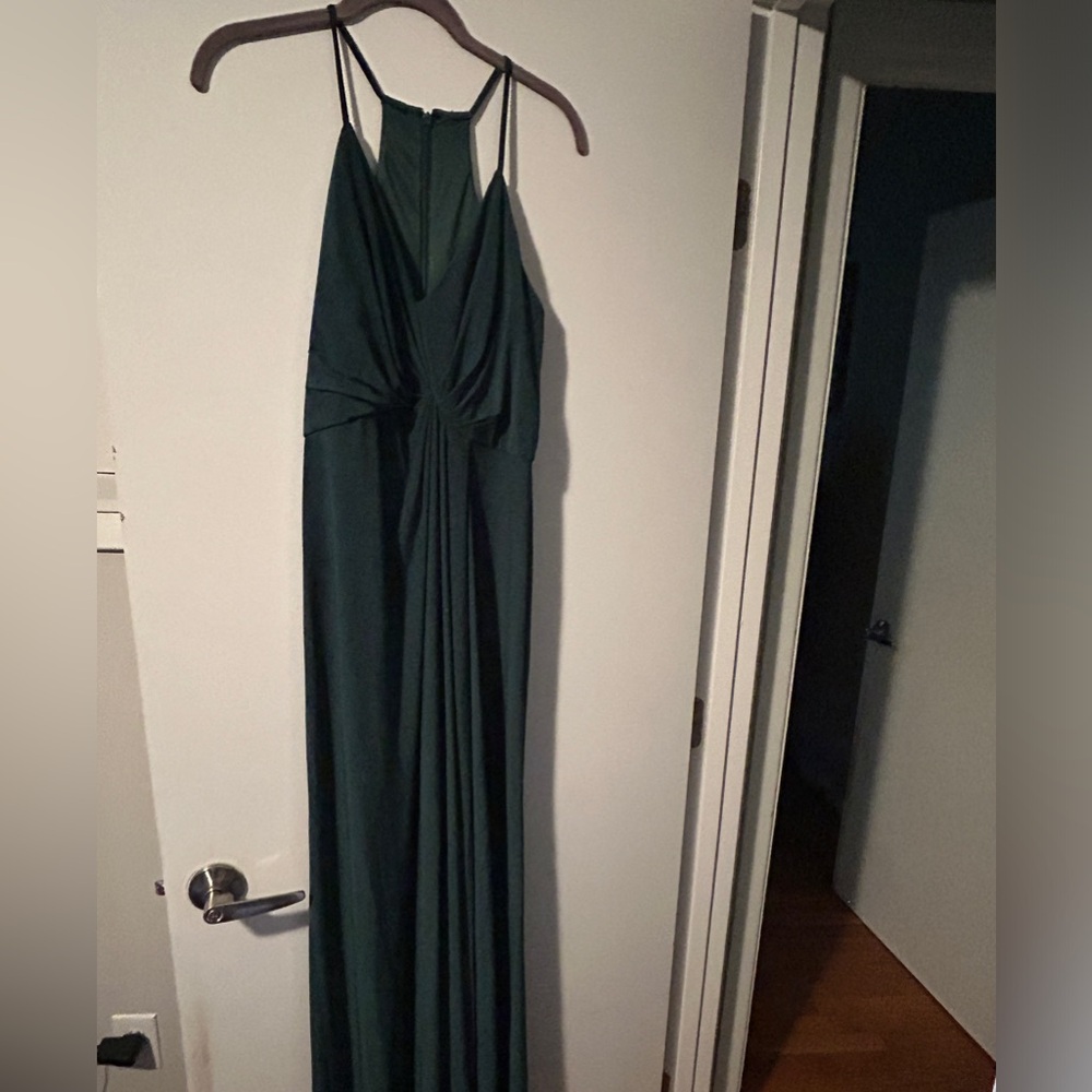 David’s bridal green bridesmaid dress